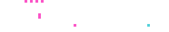 hakluke wordmark: white pixel letters with pink and cyan accents